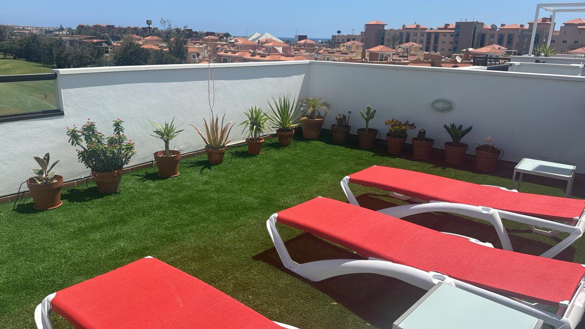 Apartment Sunny Luxury With Two Great Sunny - Level Terraces, Two Swimming Pools, In A New Complex Pueblo Majorero, Close To Fuerteventura Golf Club, Next To The , Atlantico Shopping Mall And Casino In Caleta De Fuste